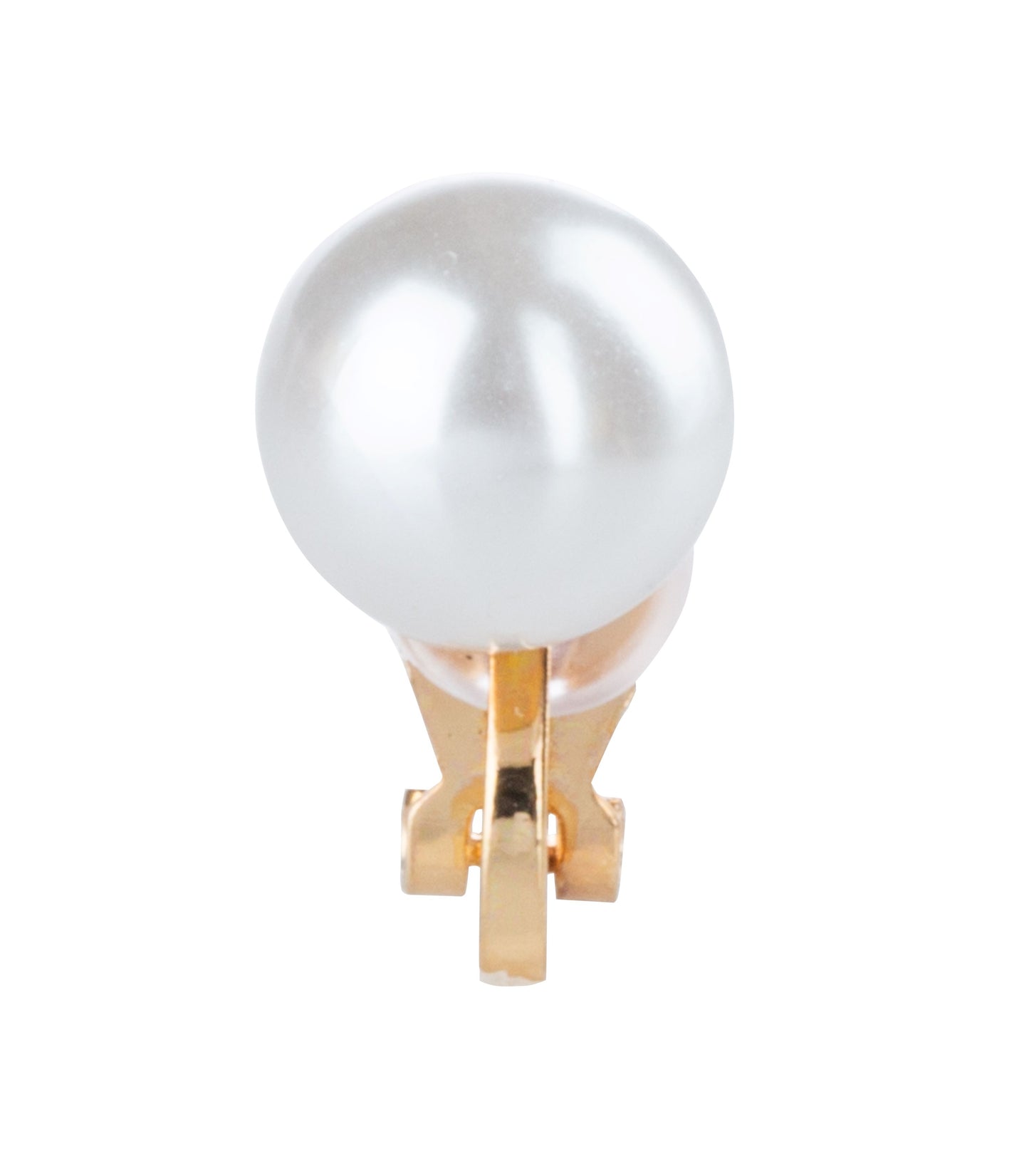 Simulated Freshwater Pearl Clip On Stud Earrings