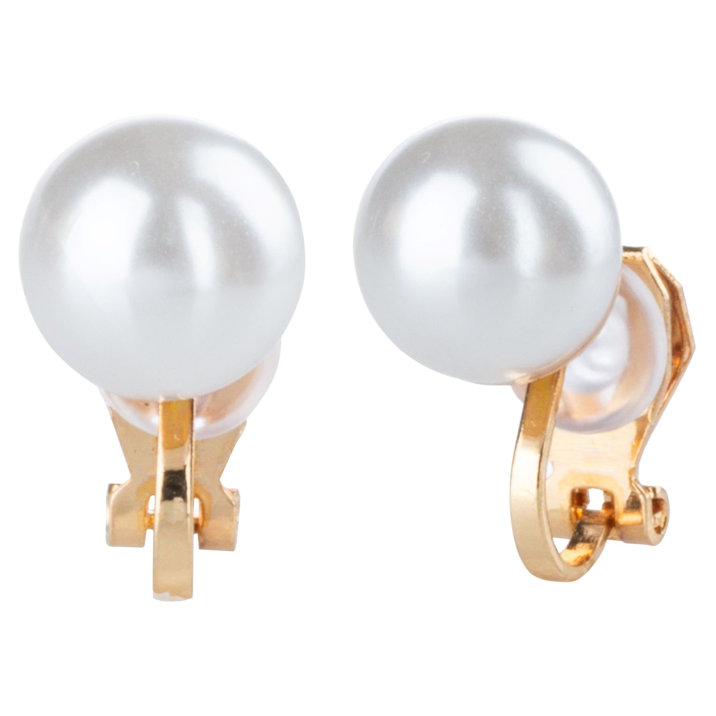 Simulated Freshwater Pearl Clip On Stud Earrings