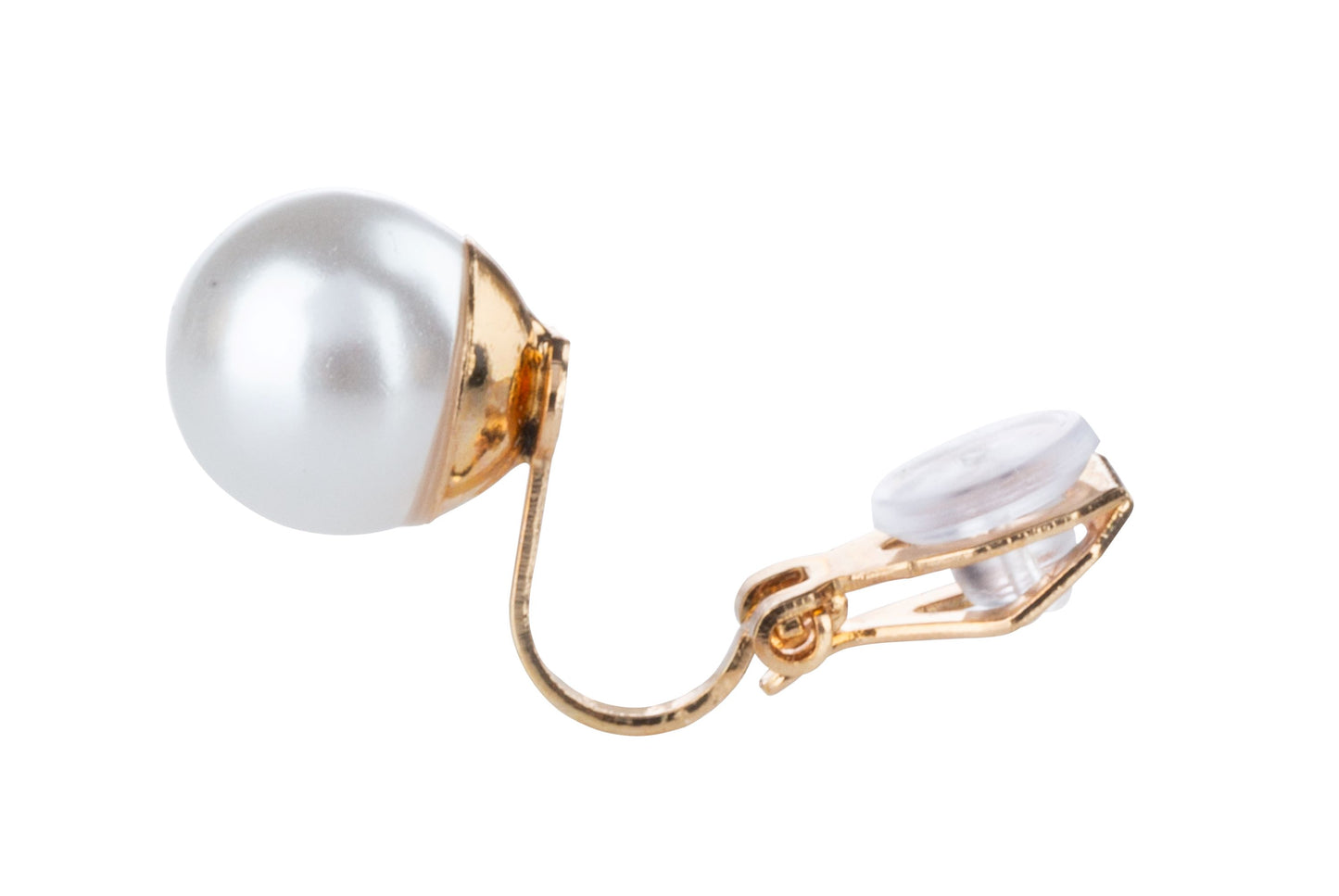 Simulated Freshwater Pearl Clip On Stud Earrings