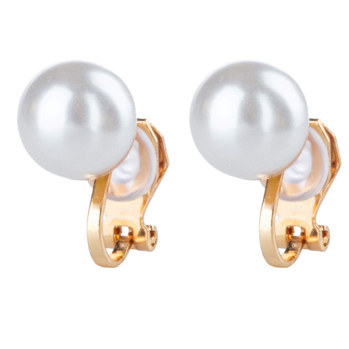 Simulated Freshwater Pearl Clip On Stud Earrings