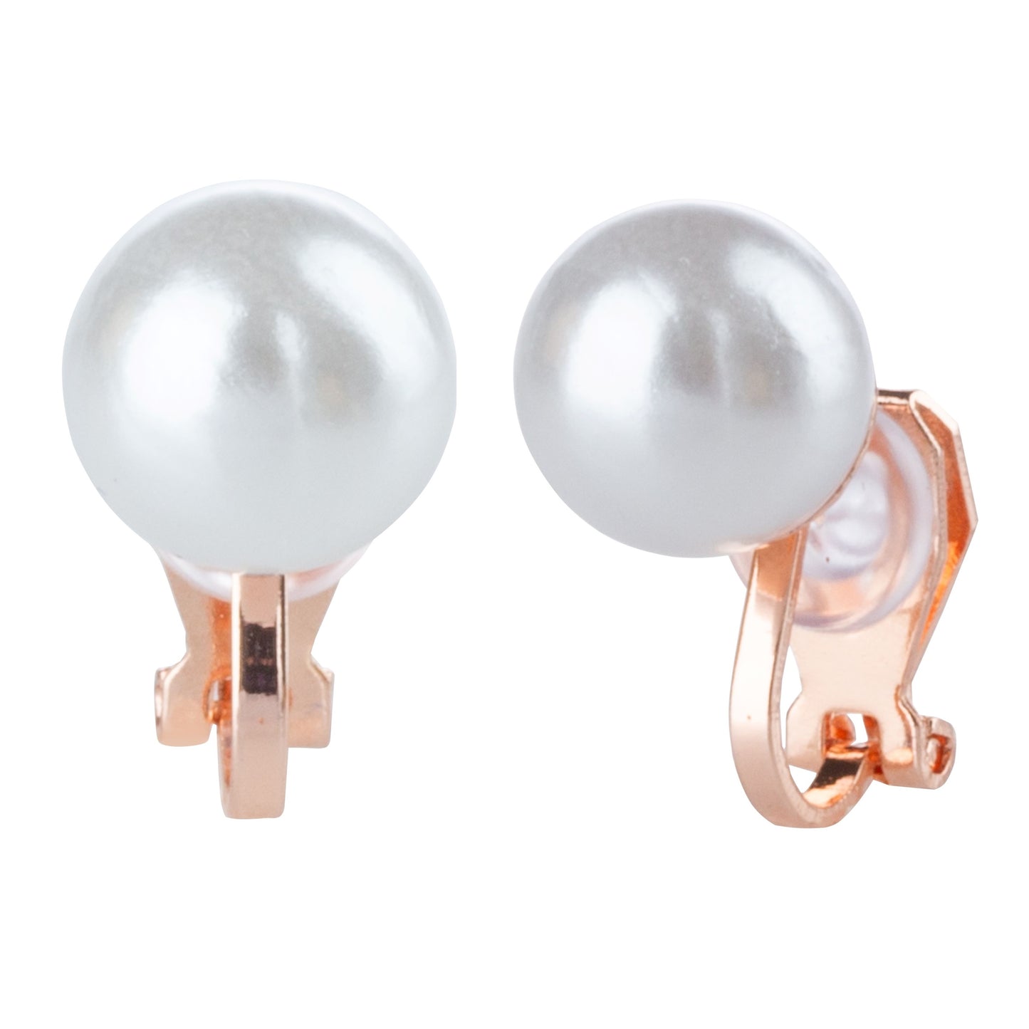 Simulated Freshwater Pearl Clip On Stud Earrings