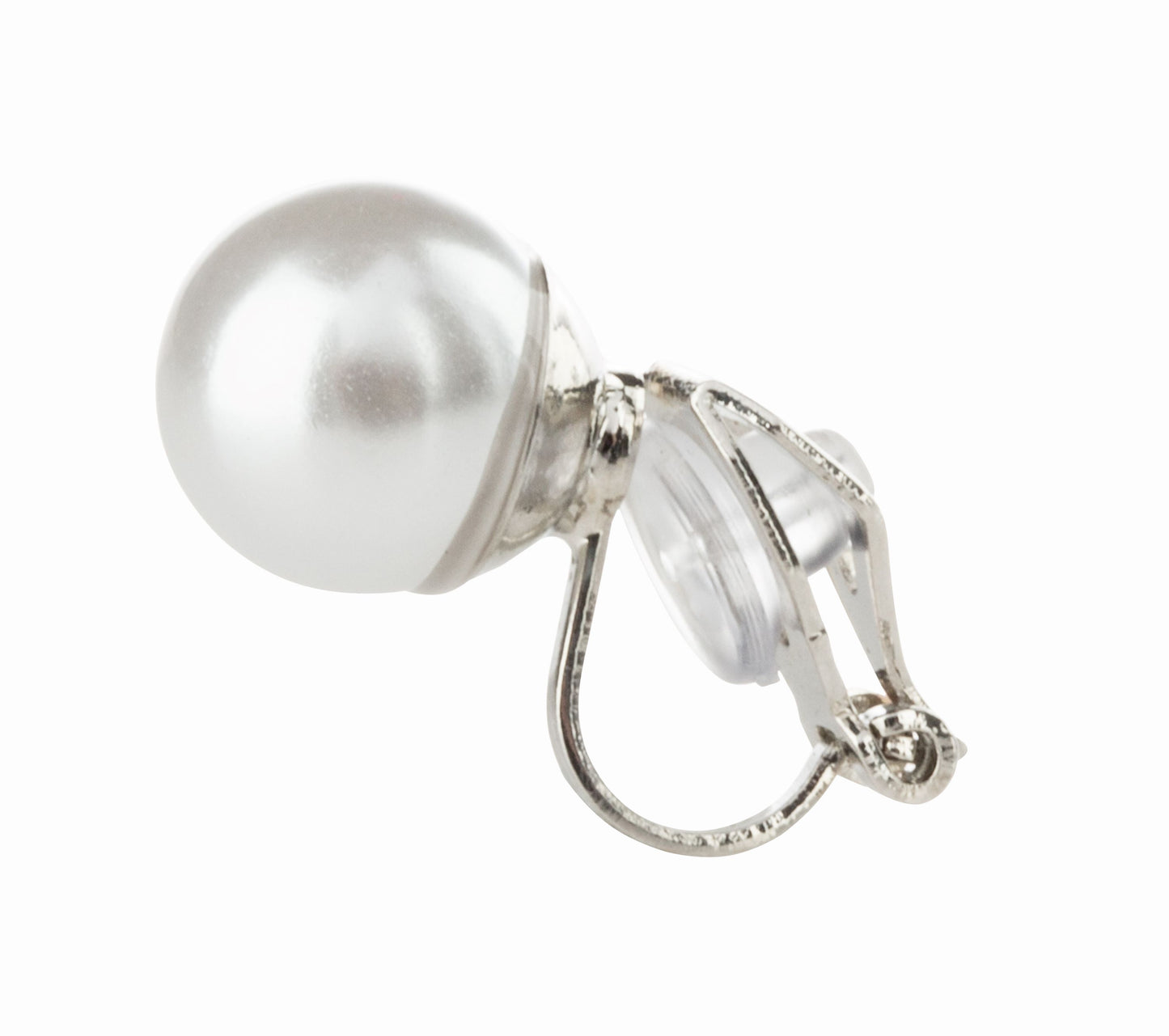 Simulated Freshwater Pearl Clip On Stud Earrings