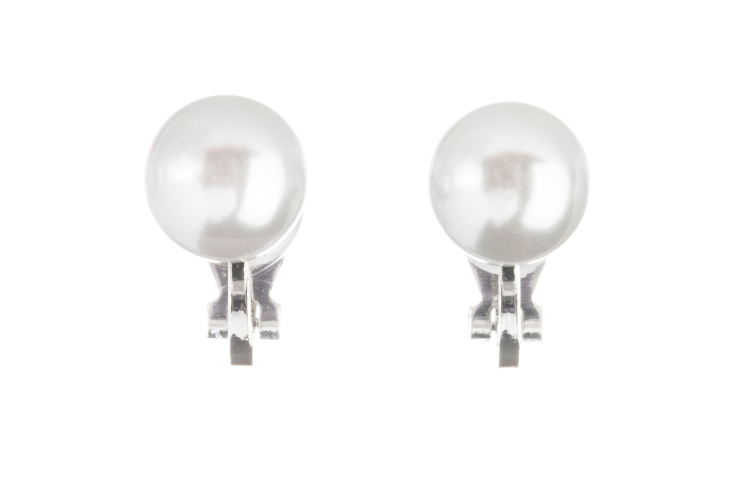 Simulated Freshwater Pearl Clip On Stud Earrings