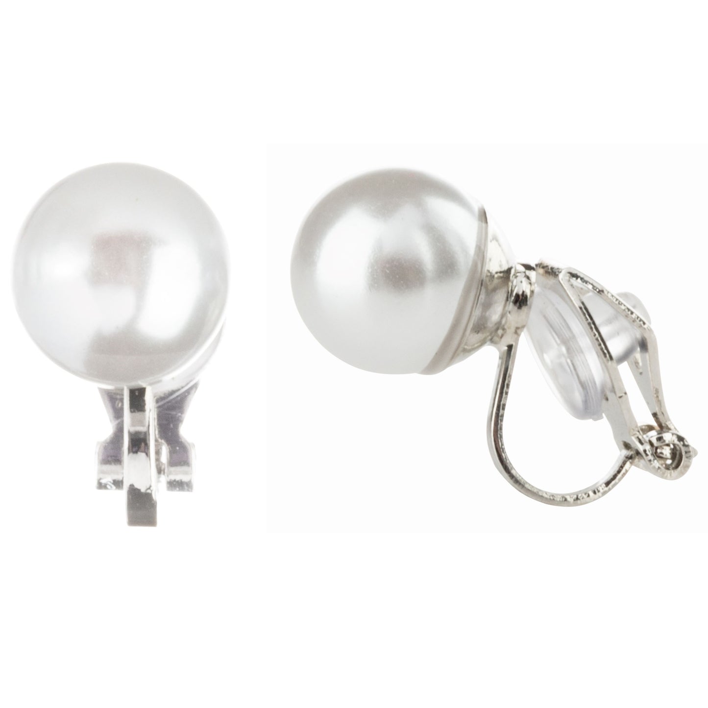 Simulated Freshwater Pearl Clip On Stud Earrings