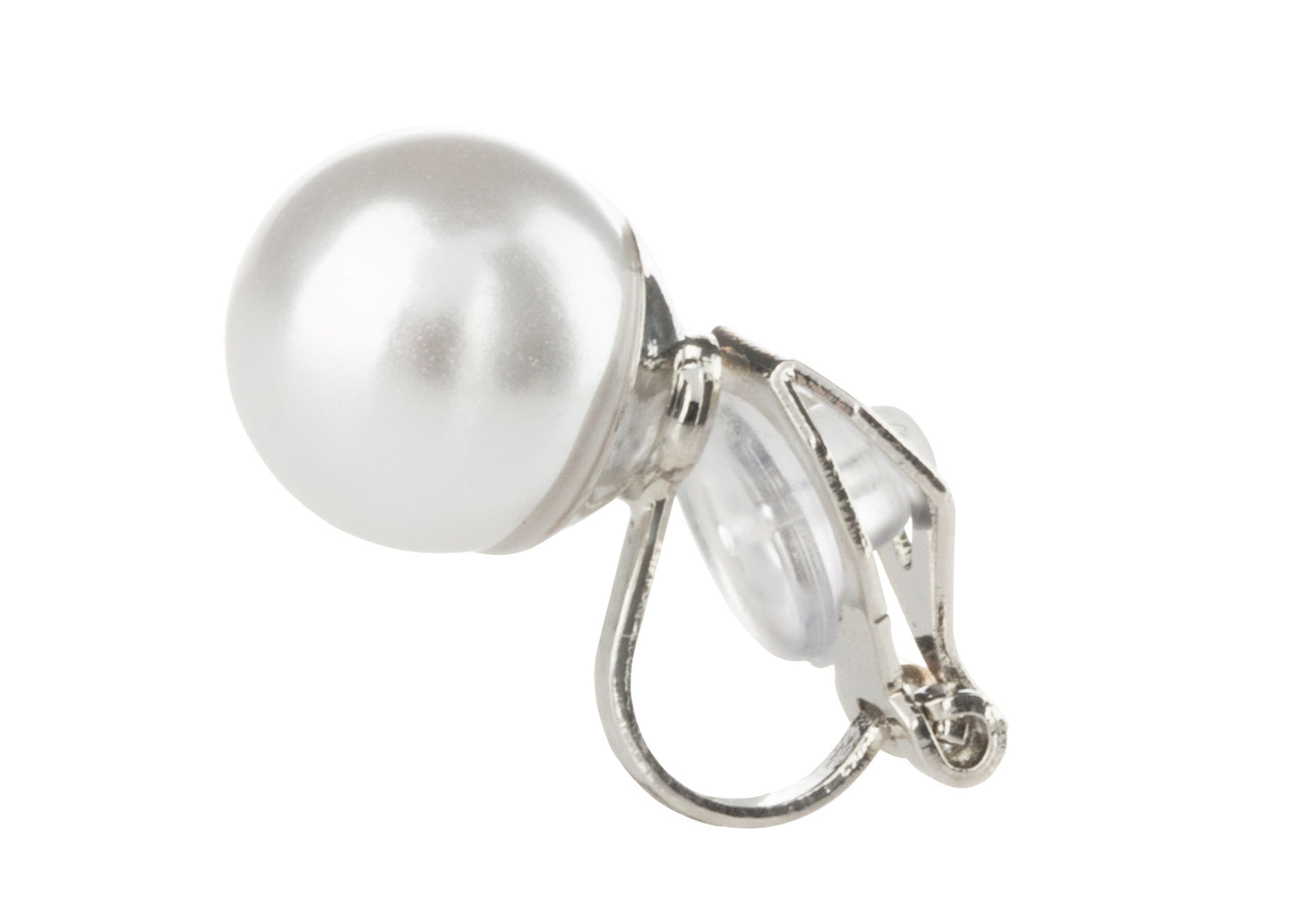 Simulated Freshwater Pearl Clip On Stud Earrings